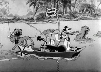 Pluto and Mickey Mouse (Trader Mickey, 1932)