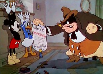 Mickey Mouse and Donald Duck (Moving Day, 1936)