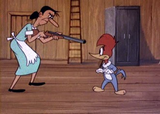 miss meany and woody woodpecker